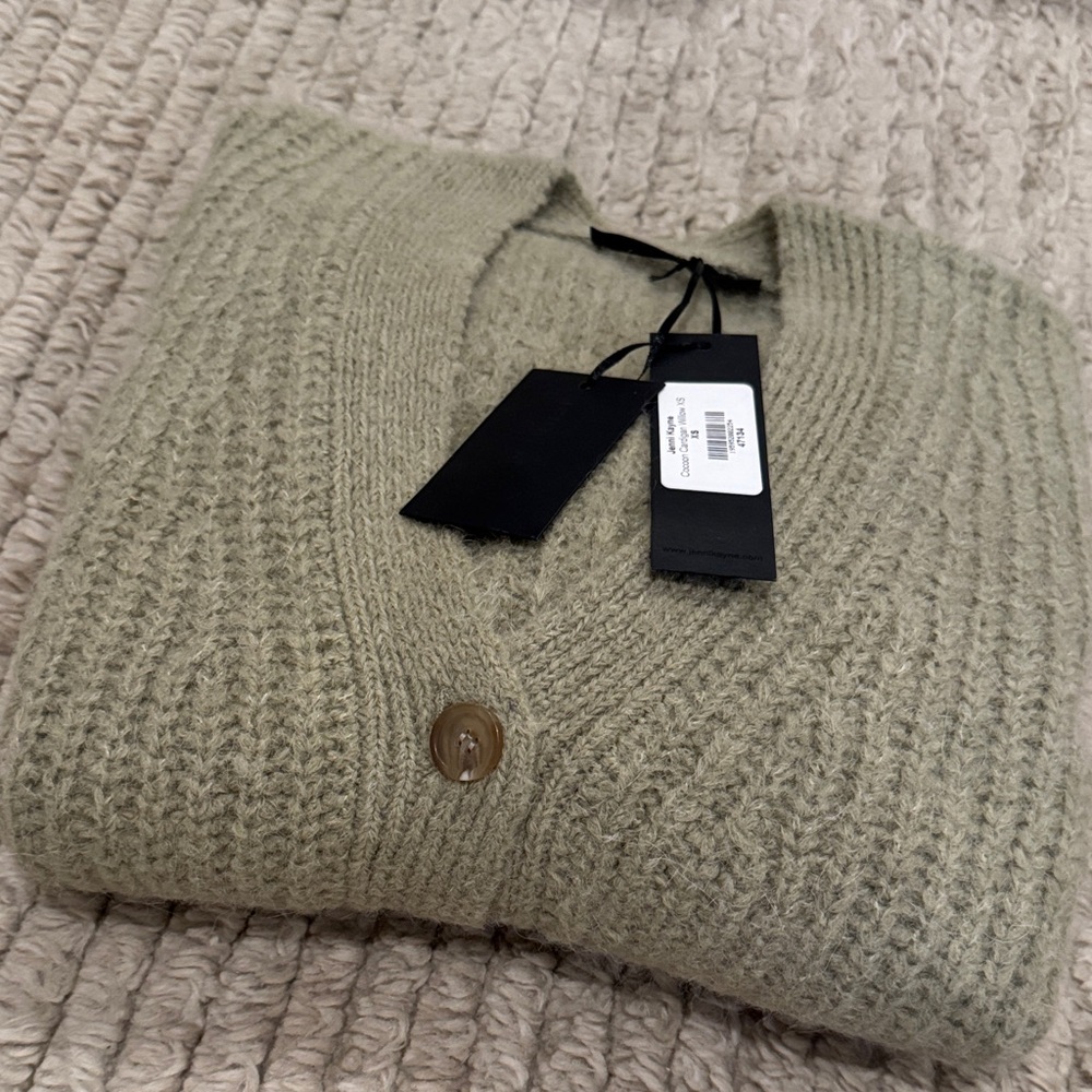 BRAND NEW w/ tags Jenni Kayne Olive Green cocoon Cardigan